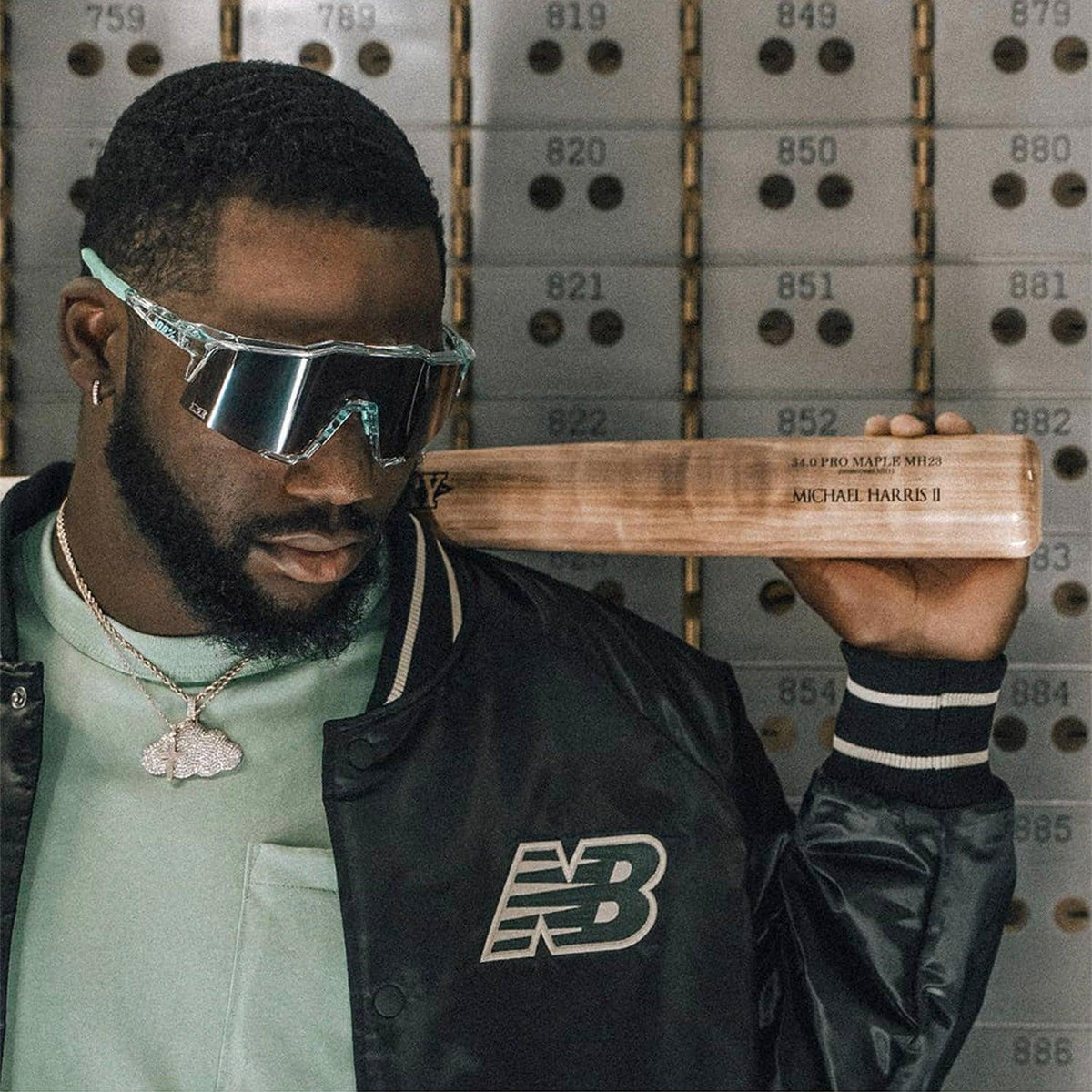 100 Percent Sunglasses - SPEEDCRAFT LE - Money Mike - HiPER Silver Mirror – Third View | Smash It Sports