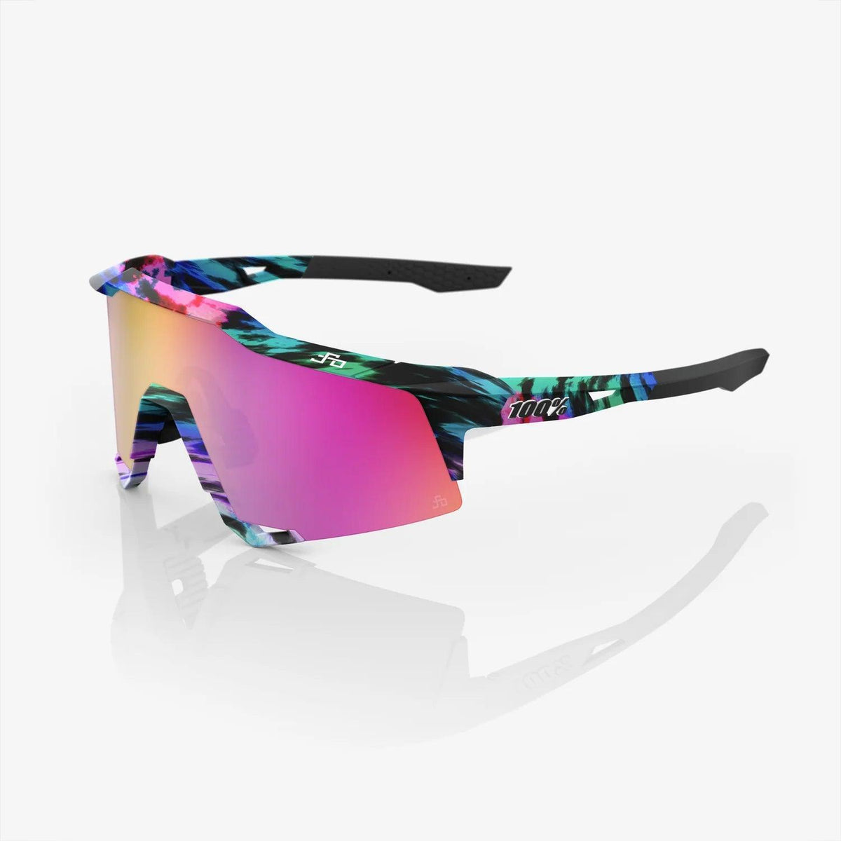 100 Percent Sunglasses - SPEEDCRAFT - Peter Sagan LE Soft Tact Tie Dye - Purple Multilayer Mirror Lens – Primary View | Smash