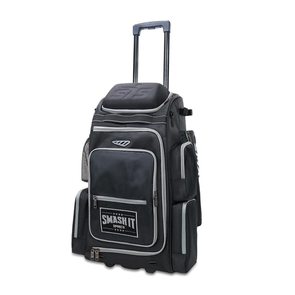 2025 Smash Ops Lil’ Guerrilla Hybrid Roller/Bat Pack Bag - Black/Charcoal - Smash It Sports