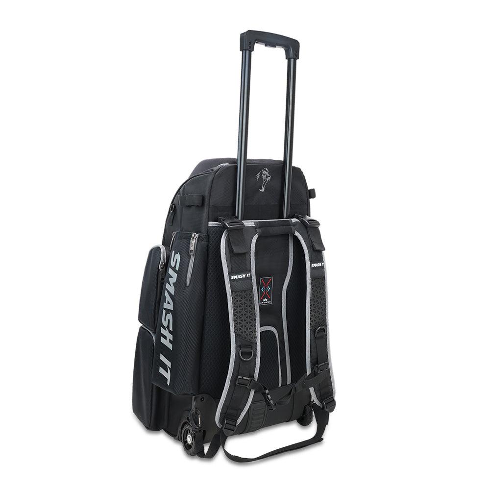 2025 Smash Ops Lil’ Guerrilla Hybrid Roller/Bat Pack Bag - Black/Charcoal - Smash It Sports