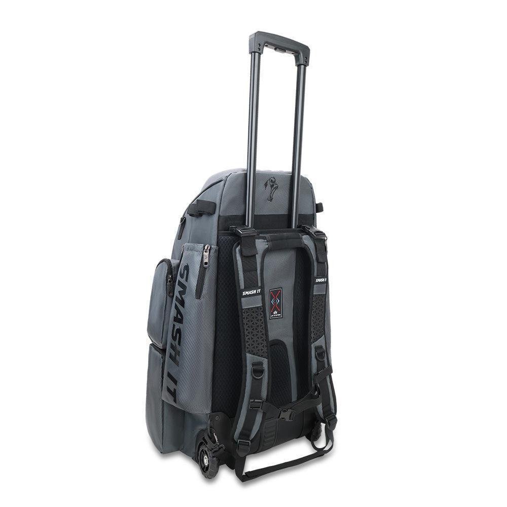 2025 Smash Ops Lil’ Guerrilla Hybrid Roller/Bat Pack Bag - Charcoal/Black - Smash It Sports