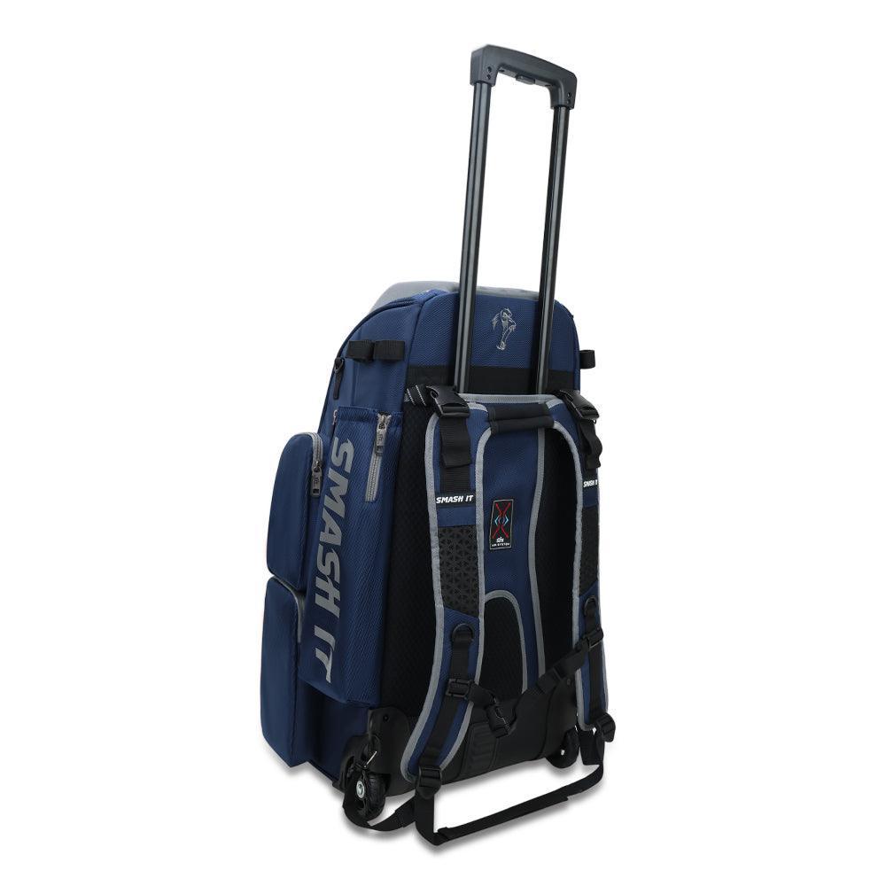 2025 Smash Ops Lil’ Guerrilla Hybrid Roller/Bat Pack Bag - Navy/Grey - Smash It Sports