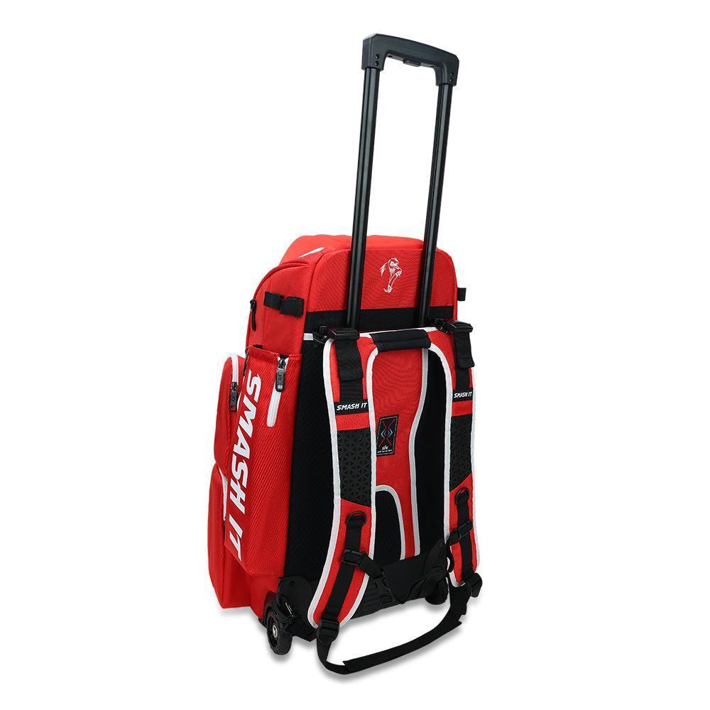 2025 Smash Ops Lil’ Guerrilla Hybrid Roller/Bat Pack Bag - Red/White - Smash It Sports