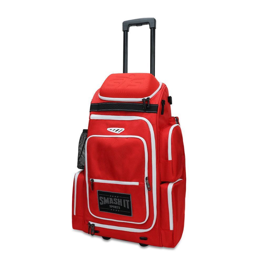 2025 Smash Ops Lil’ Guerrilla Hybrid Roller/Bat Pack Bag - Red/White - Smash It Sports