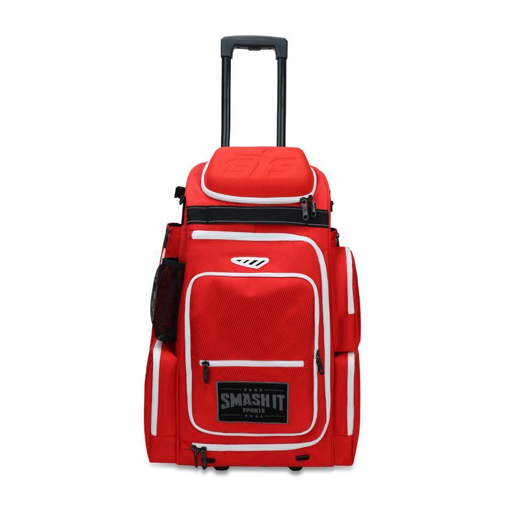 2025 Smash Ops Lil’ Guerrilla Hybrid Roller/Bat Pack Bag - Red/White - Smash It Sports
