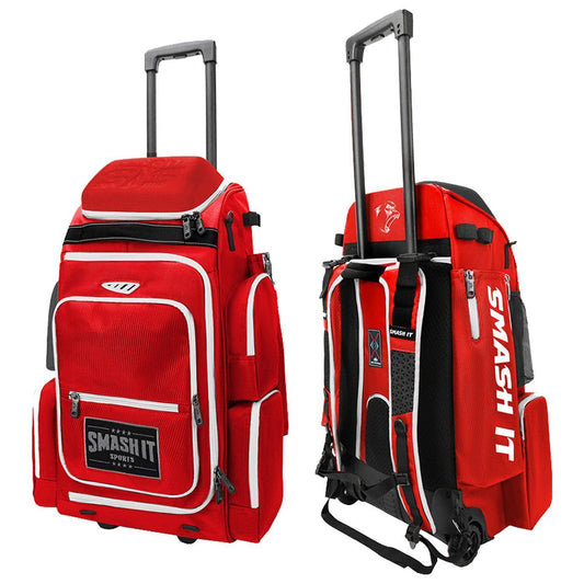 2025 Smash Ops Lil’ Guerrilla Hybrid Roller/Bat Pack Bag - Red/White - Smash It Sports