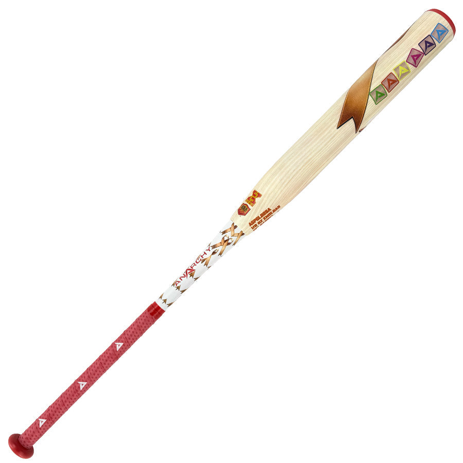 2025 Anarchy Childhood Cancer End Load USA/ASA Slowpitch Softball Bat ASPGLD25A – Product View | Smash It Sports | composite