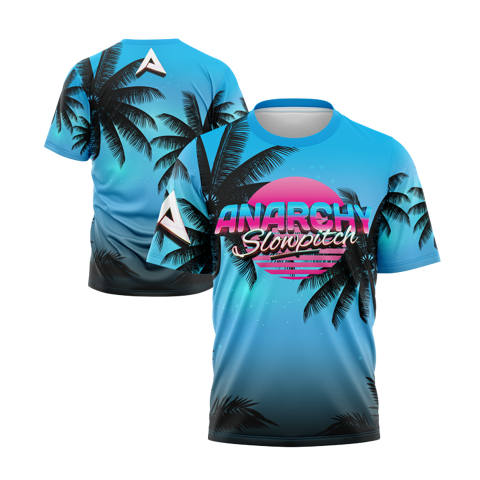 Anarchy Bat Company Short Sleeve Shirt - Miami Nights – Specs Overview | Smash It Sports