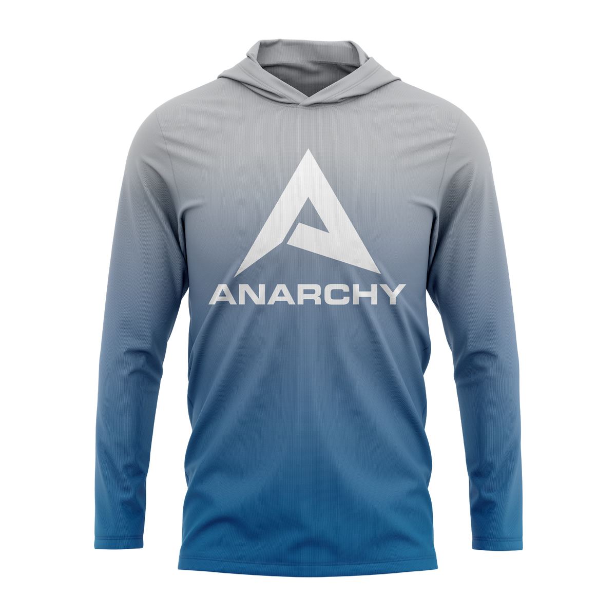 Anarchy Hooded Long Sleeve Tee - Gray/Blue Fade – Specs Overview | Smash It Sports