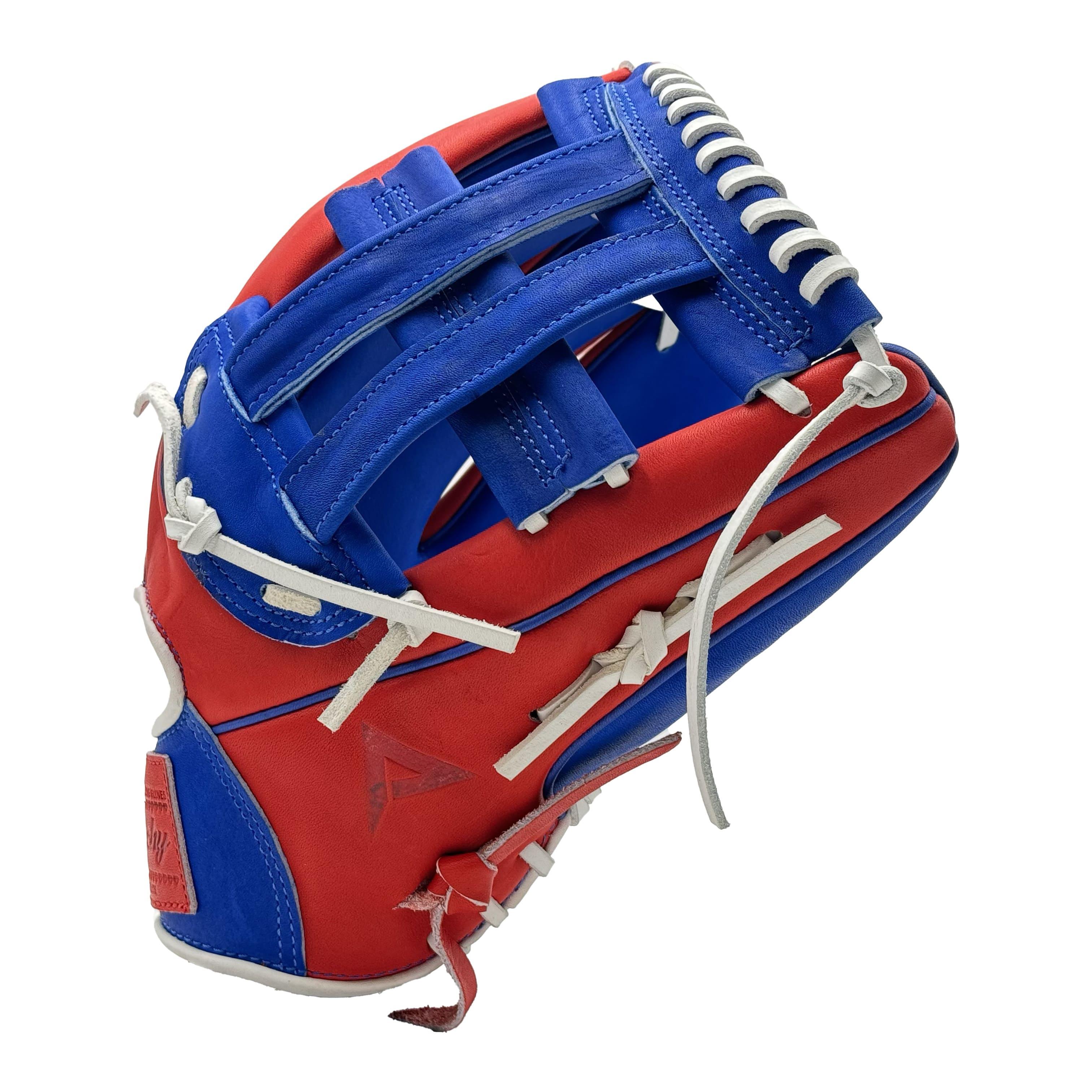 Anarchy Kip Leather Premium Softball Fielding Glove AFG002 Red Roya Anarchy Bat Company