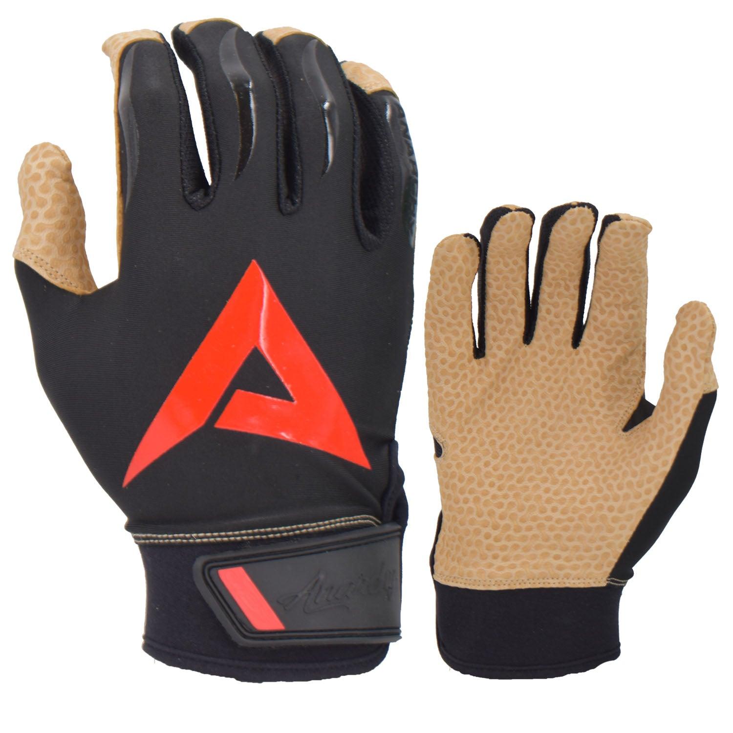 Red and black batting gloves online