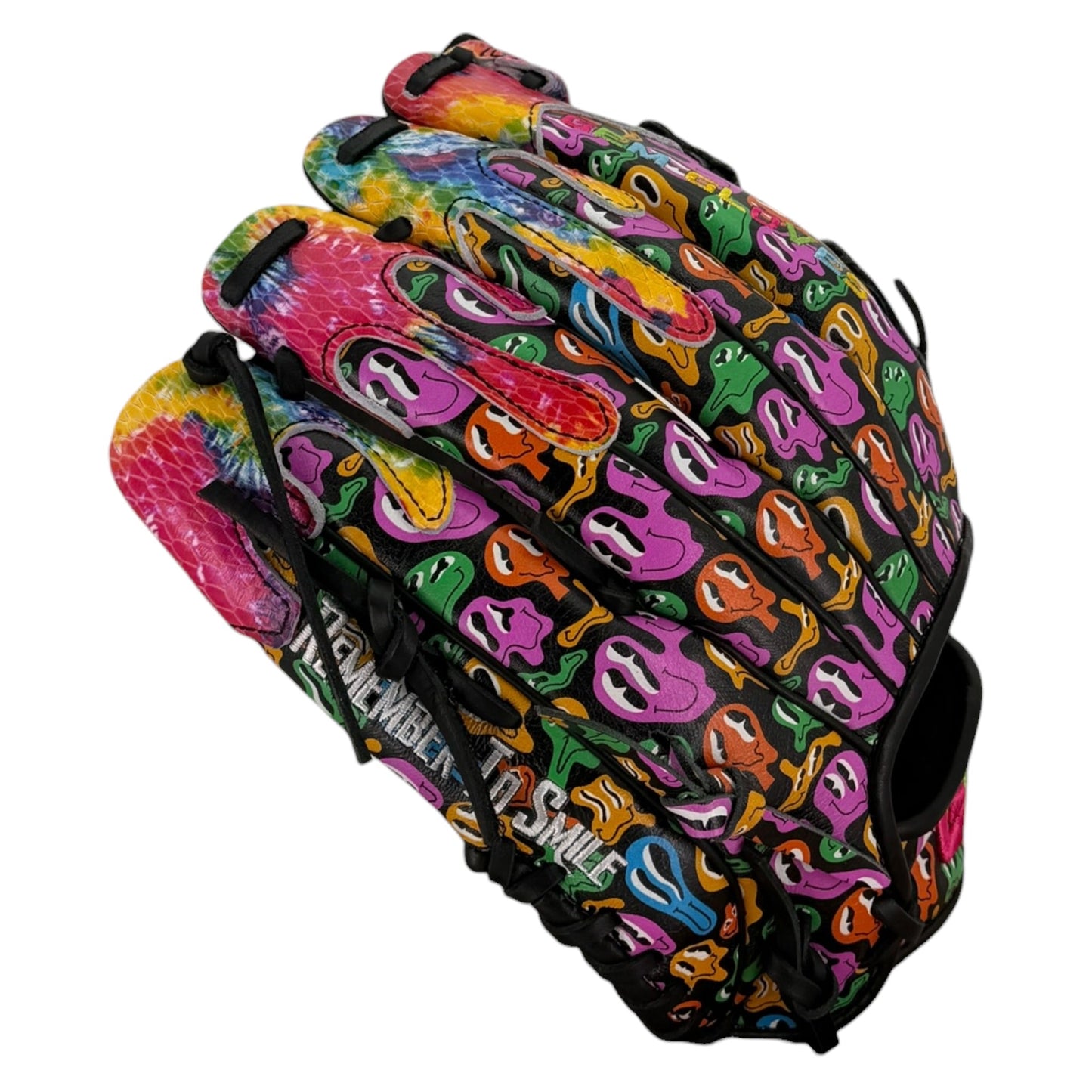 Gem Gloves Softball Fielding Glove - GEM106 Smiley Drip – Product View | Smash It Sports | leather, kip, pro