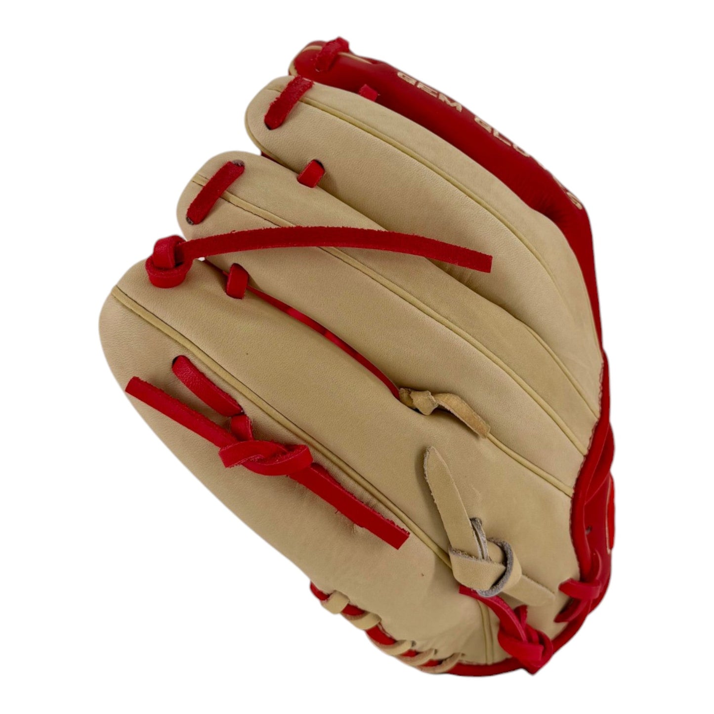 Gem Gloves Baseball Fielding Glove - GEM116 Amber Blaze – Product View | Smash It Sports | leather, kip, pro