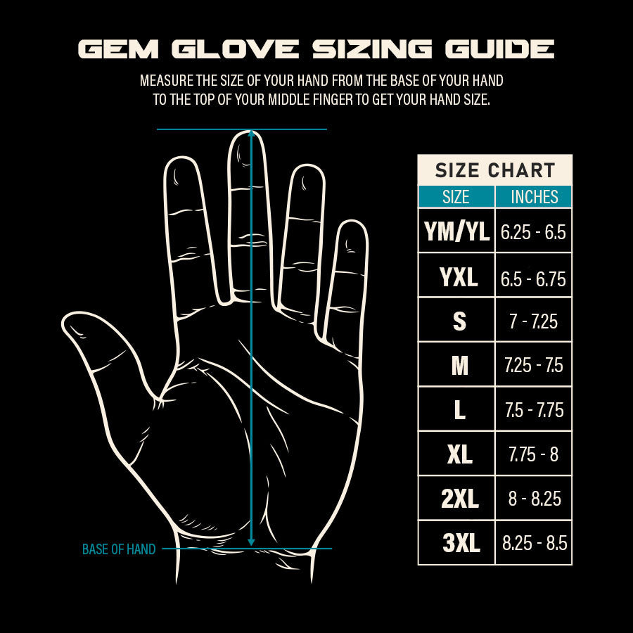 Gem Glove x Anarchy Opalite Batting Glove - Red/White