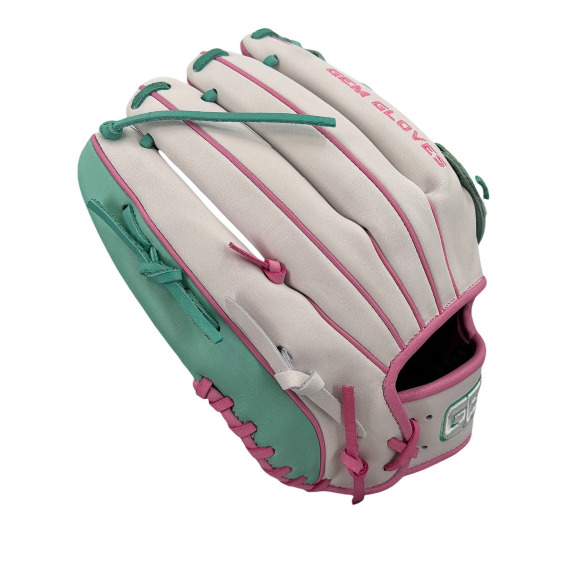 Gem Gloves Softball Fielding Glove - GEM124 Spring Dream – Product View | Smash It Sports | leather, kip, pro