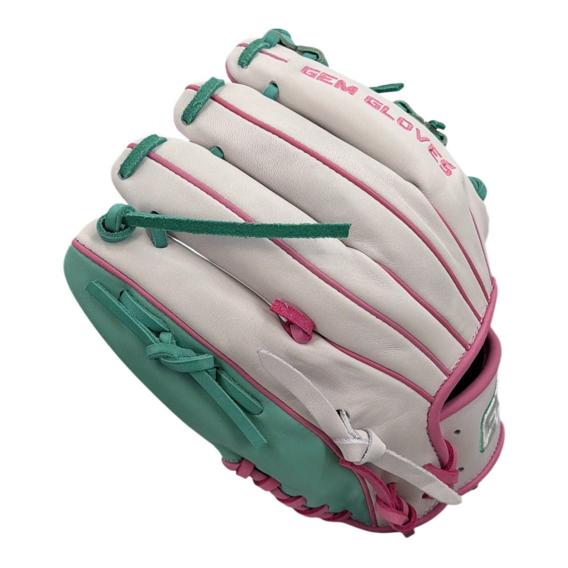 Gem Gloves Baseball Fielding Glove - GEM124 Spring Dream – Product View | Smash It Sports | leather, kip, pro