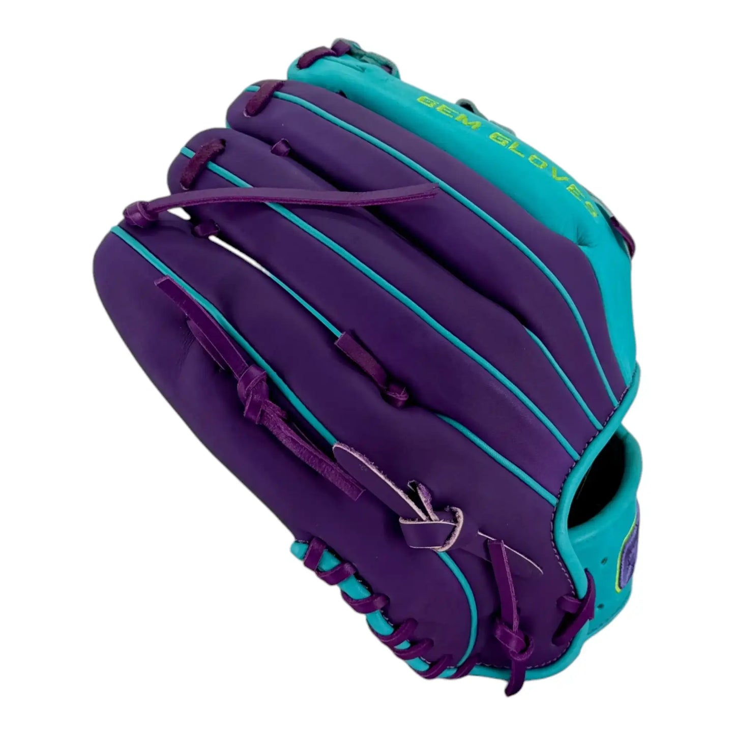 Gem Gloves Softball Fielding Glove - GEM129 Electric Venom – Product View | Smash It Sports | leather, kip, pro