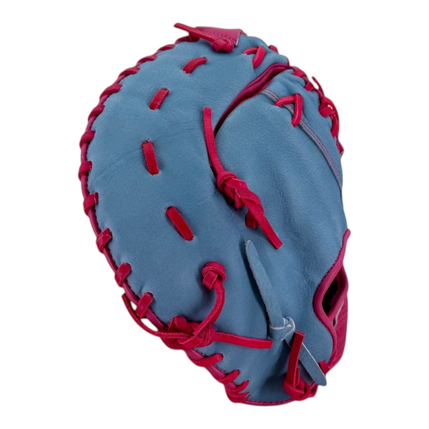Gem Gloves Game-Ready Softball First Base Mitt/Glove - GEM141 BubbleGum – Product View | Smash It Sports | leather, steerhide