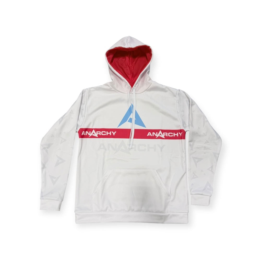 Anarchy Fleece Hoodie - White/Vice – Product View | Smash It Sports | premium, pro
