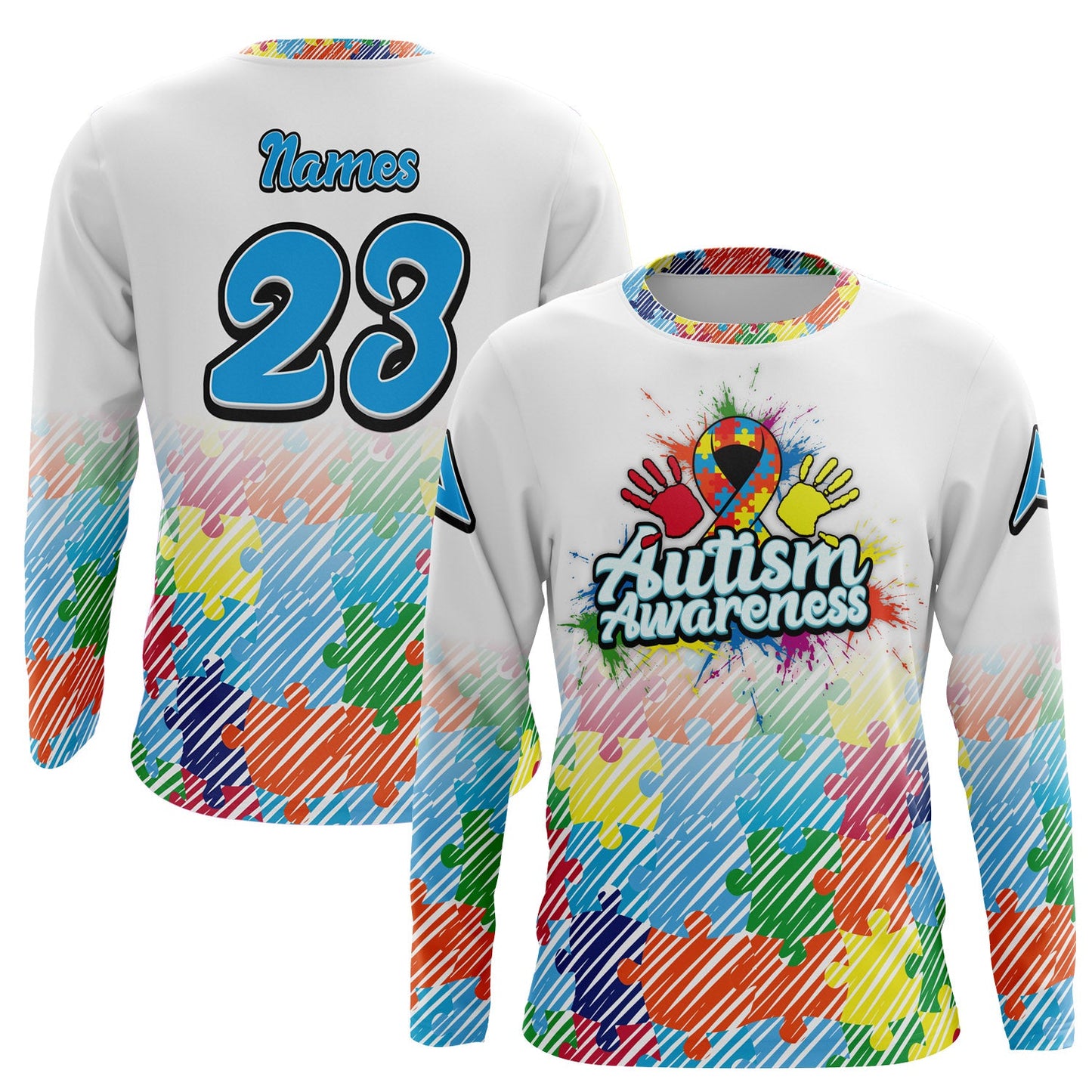 2026 Anarchy Autism Awareness Long Sleeve Jersey (Customized Buy-In) – Product View | Smash It Sports | pro