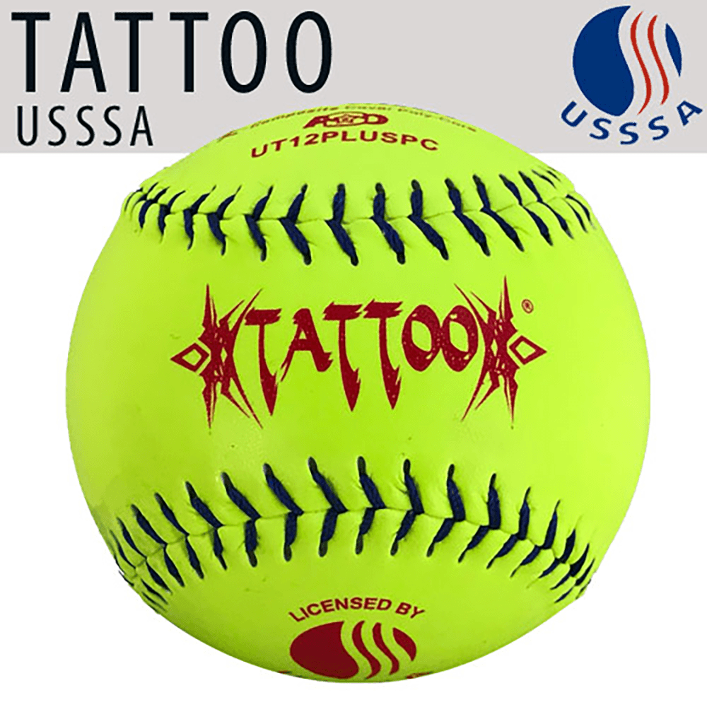 AD Starr Tattoo Classic Plus 12" USSSA Slowpitch Softballs - UT12PLUSPC - Smash It Sports