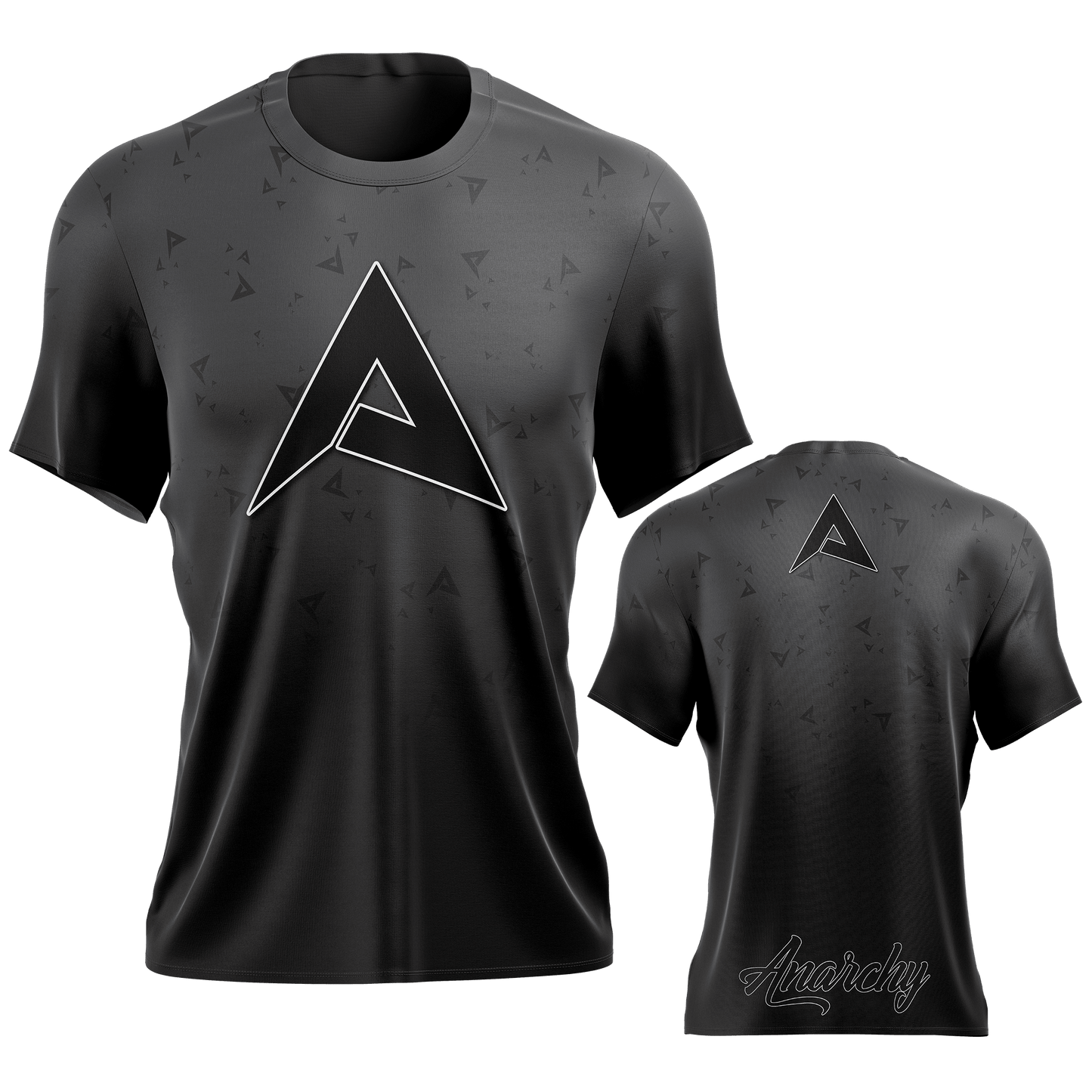 Anarchy Bat Company Short Sleeve Shirt - Charcoal/Black Fade – Specs Overview | Smash It Sports