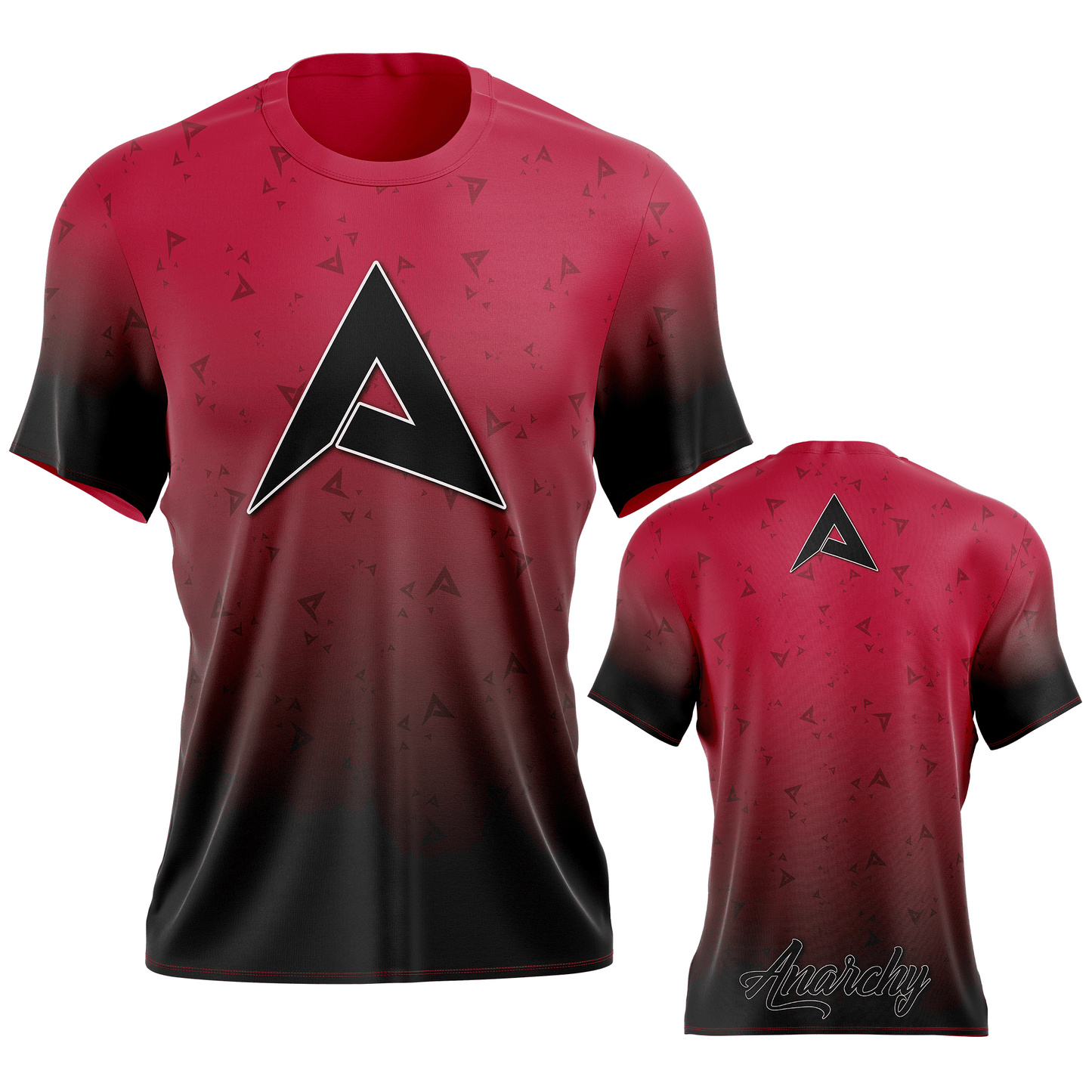 Anarchy Bat Company Short Sleeve Shirt - Red/Black Fade – Specs Overview | Smash It Sports