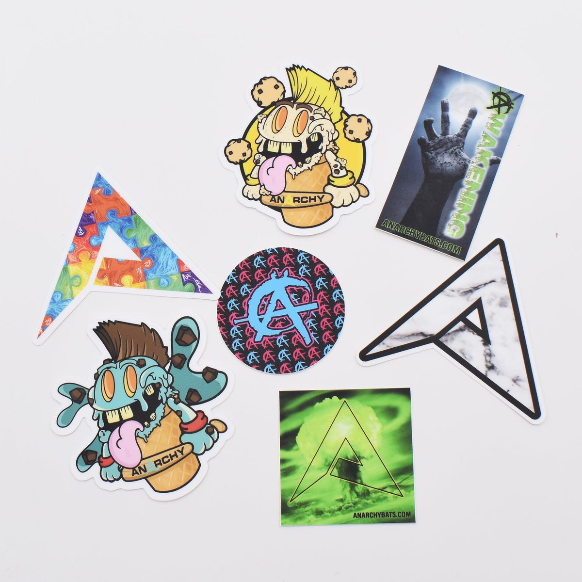 Anarchy Bat Company V2 Sticker Bundle – Product View | Smash It Sports
