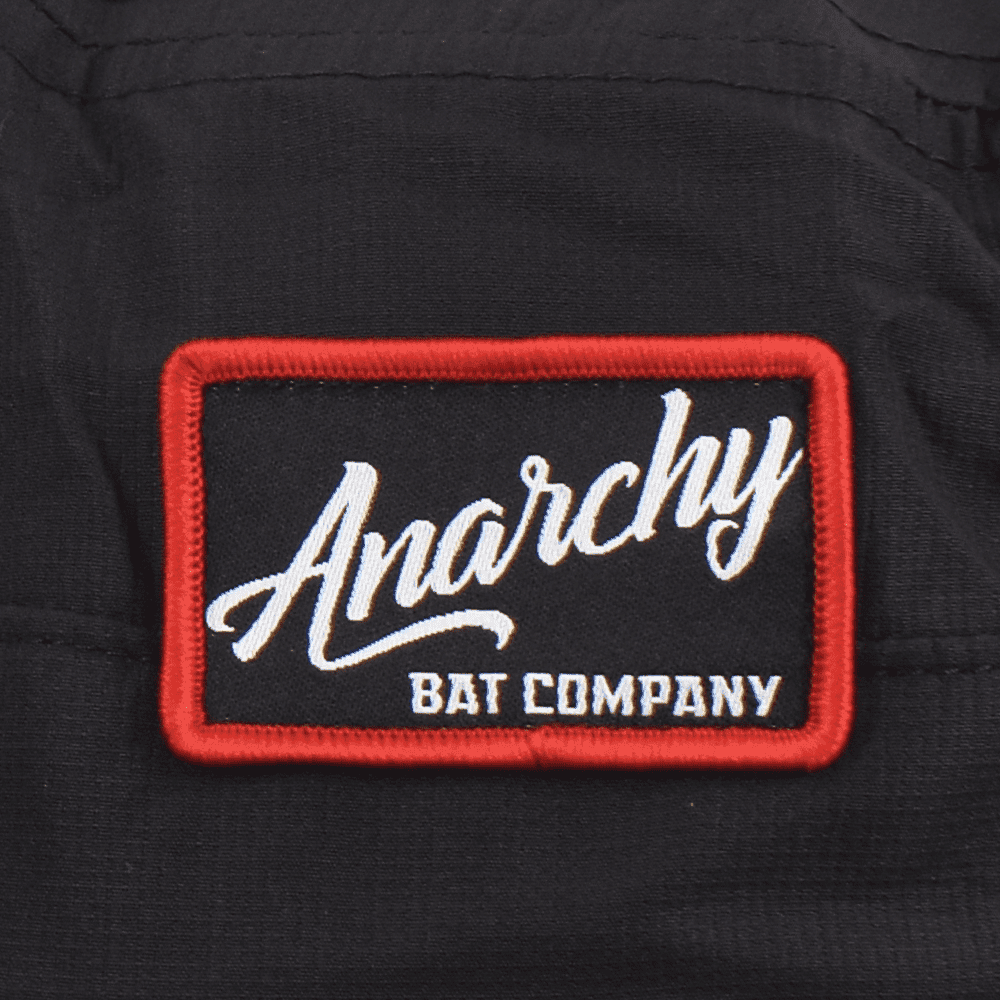 Anarchy Bucket Hat Black with Black/Red Script Patch – Specs Overview | Smash It Sports