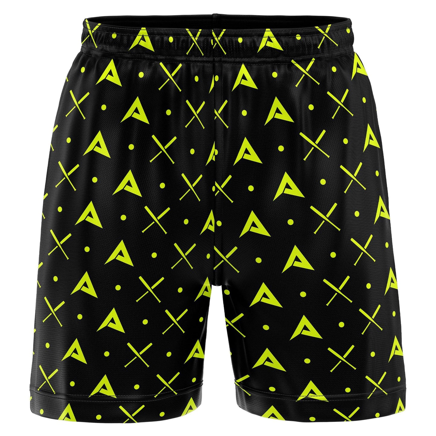 Anarchy Mesh Shorts - Black/Volt - Smash It Sports