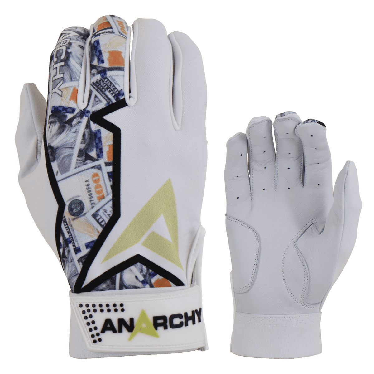 Anarchy Premium Batting Gloves- The Benjamins – Specs Overview | Smash It Sports