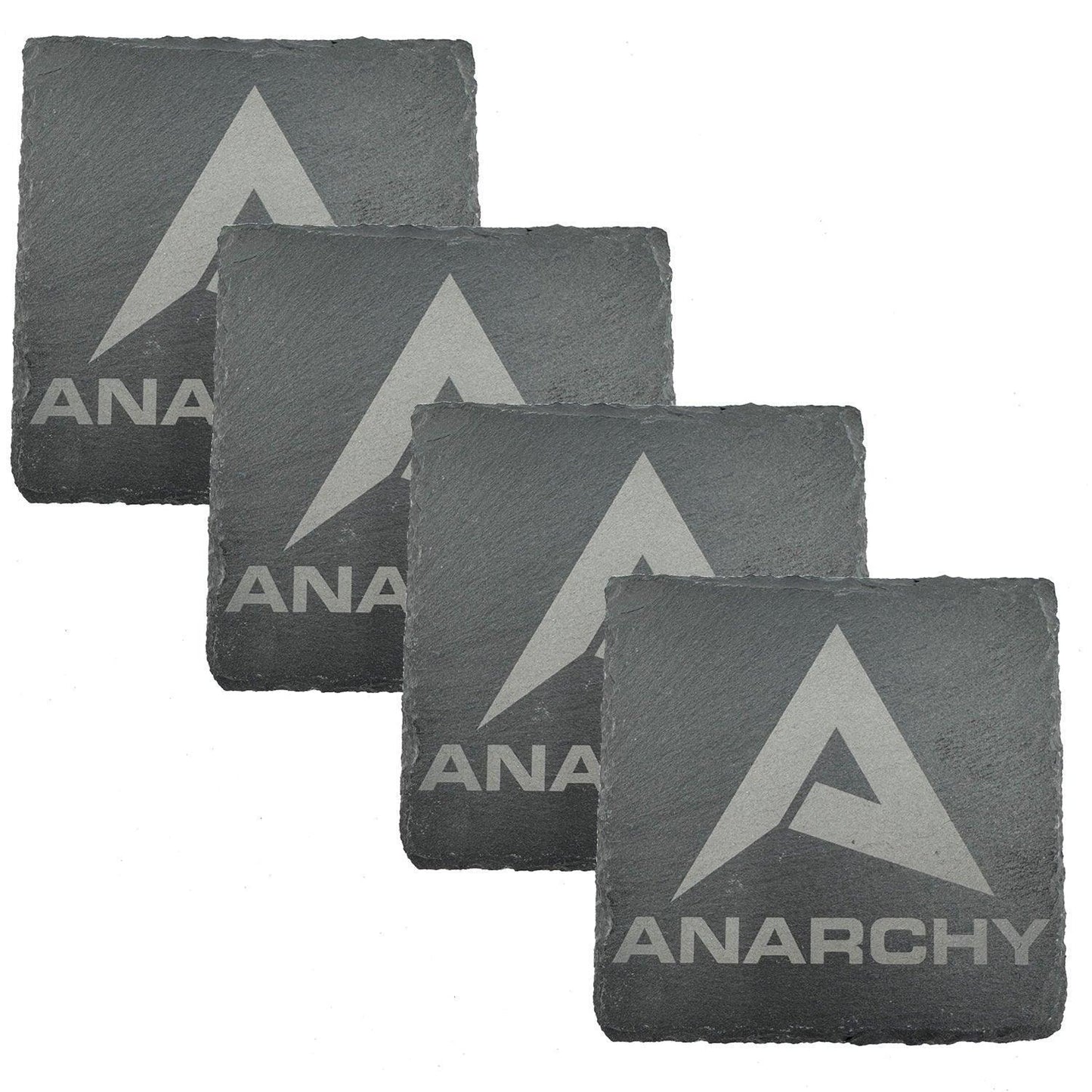 Anarchy Slate Coasters (4-Pack) - Smash It Sports