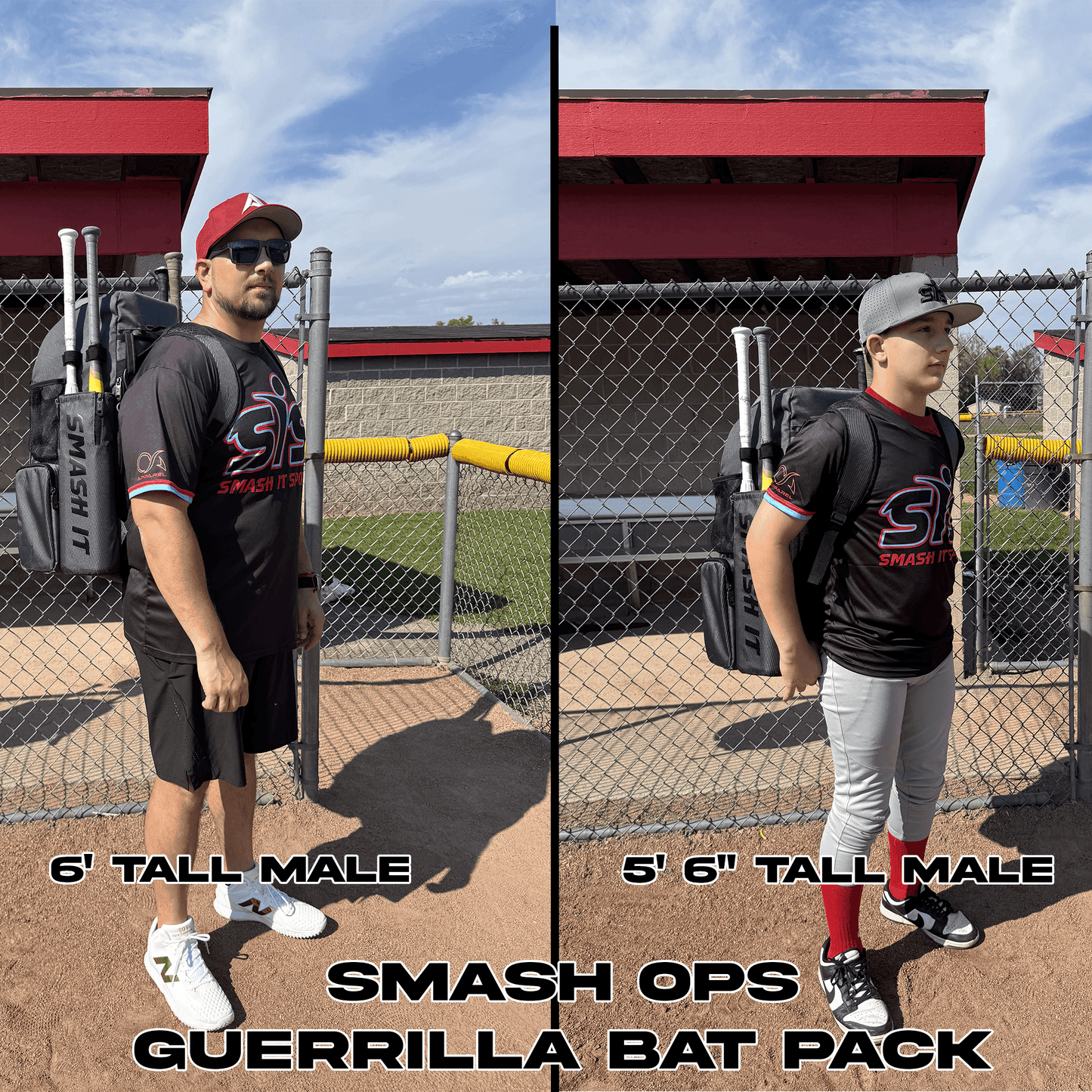 '- Black/Charcoal - Smash It Sports