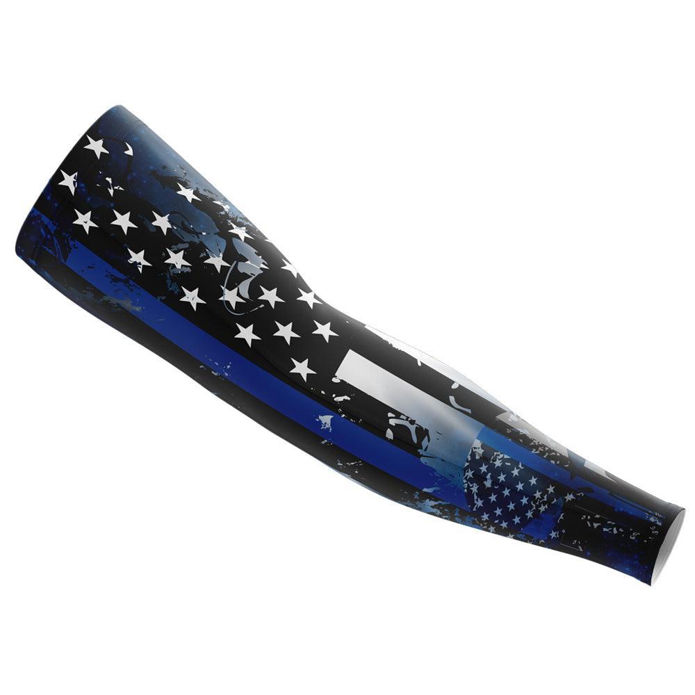 Blue Line Arm Sleeve – Product View | Smash It Sports | pro