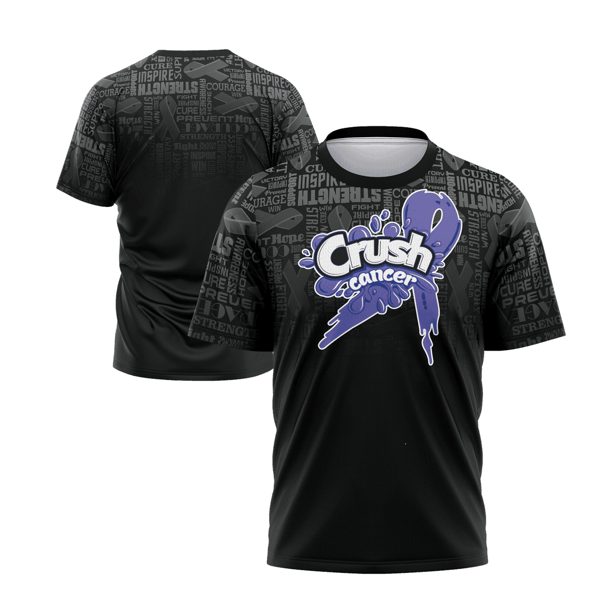 Crush Cancer Short Sleeve Shirt - Pancreatic Cancer – Specs Overview | Smash It Sports | premium