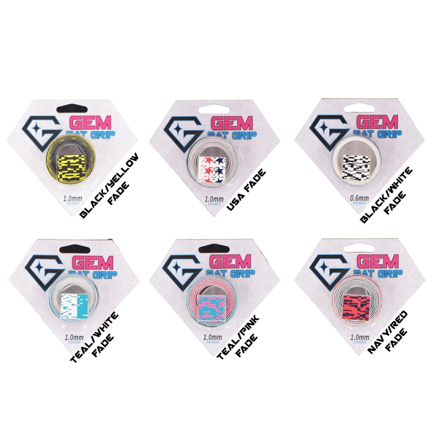 Gem Elite Performance Bat Grip - Color Fade - Smash It Sports