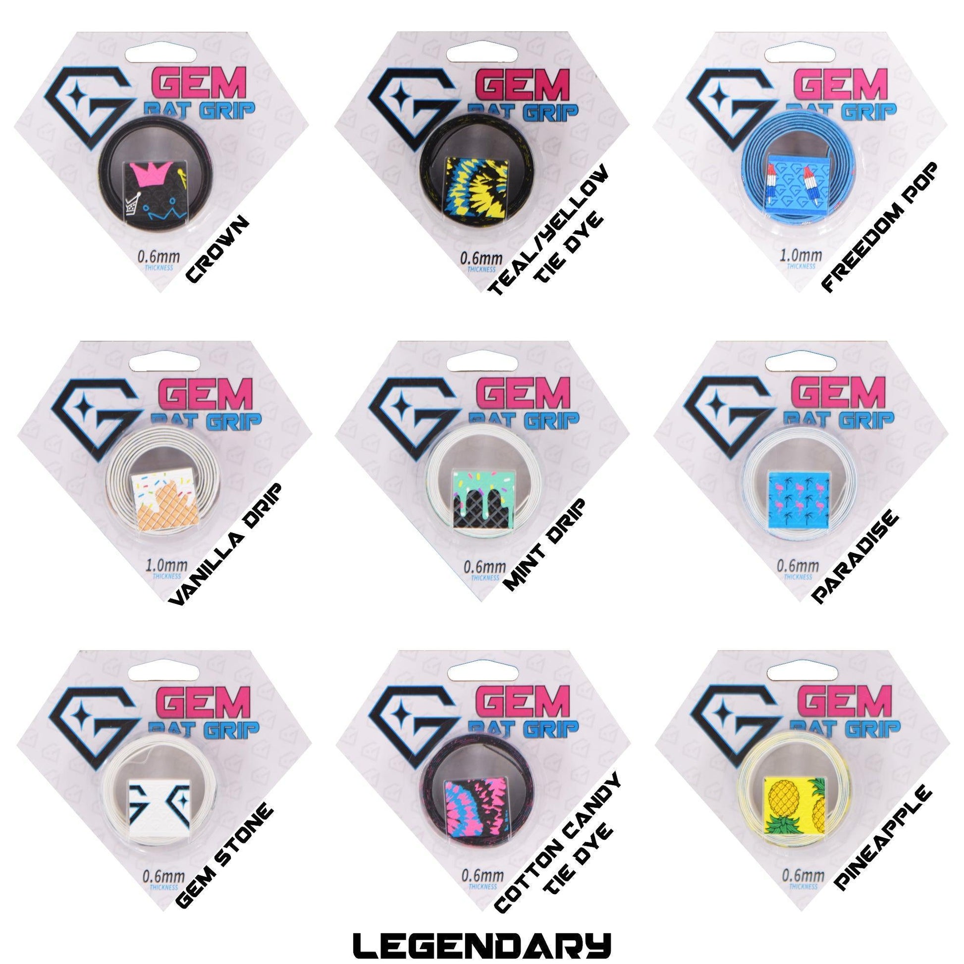 Gem Elite Performance Bat Grip - Legendary - Smash It Sports