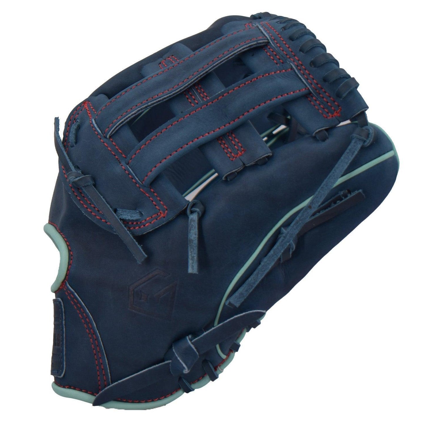 Gem Gloves 12.75" Baseball Fielding Glove - GEM031 Nautical – Product View | Smash It Sports | leather, kip, pro