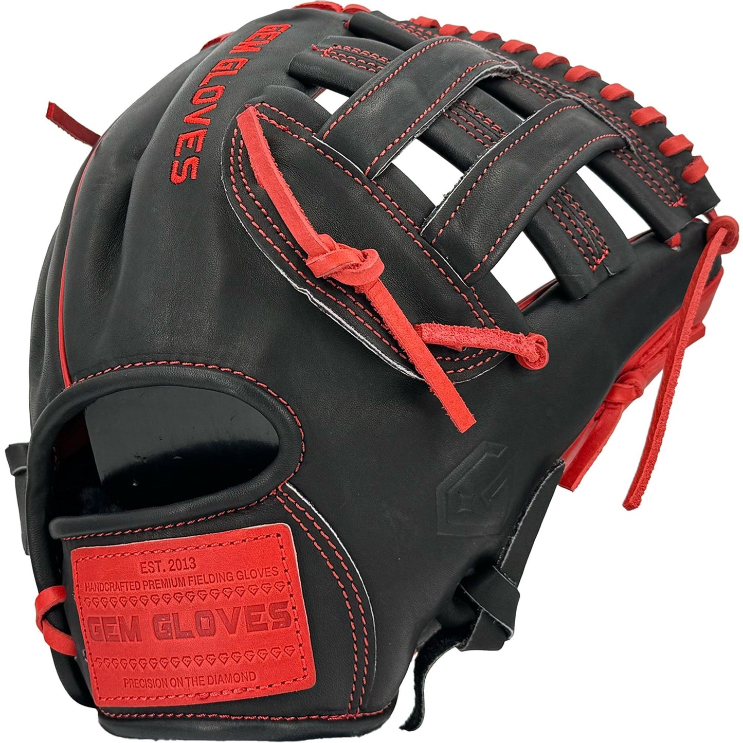 Gem Gloves Baseball Fielding Glove - GEM032 Blood Moon – Product View | Smash It Sports | leather, kip, pro