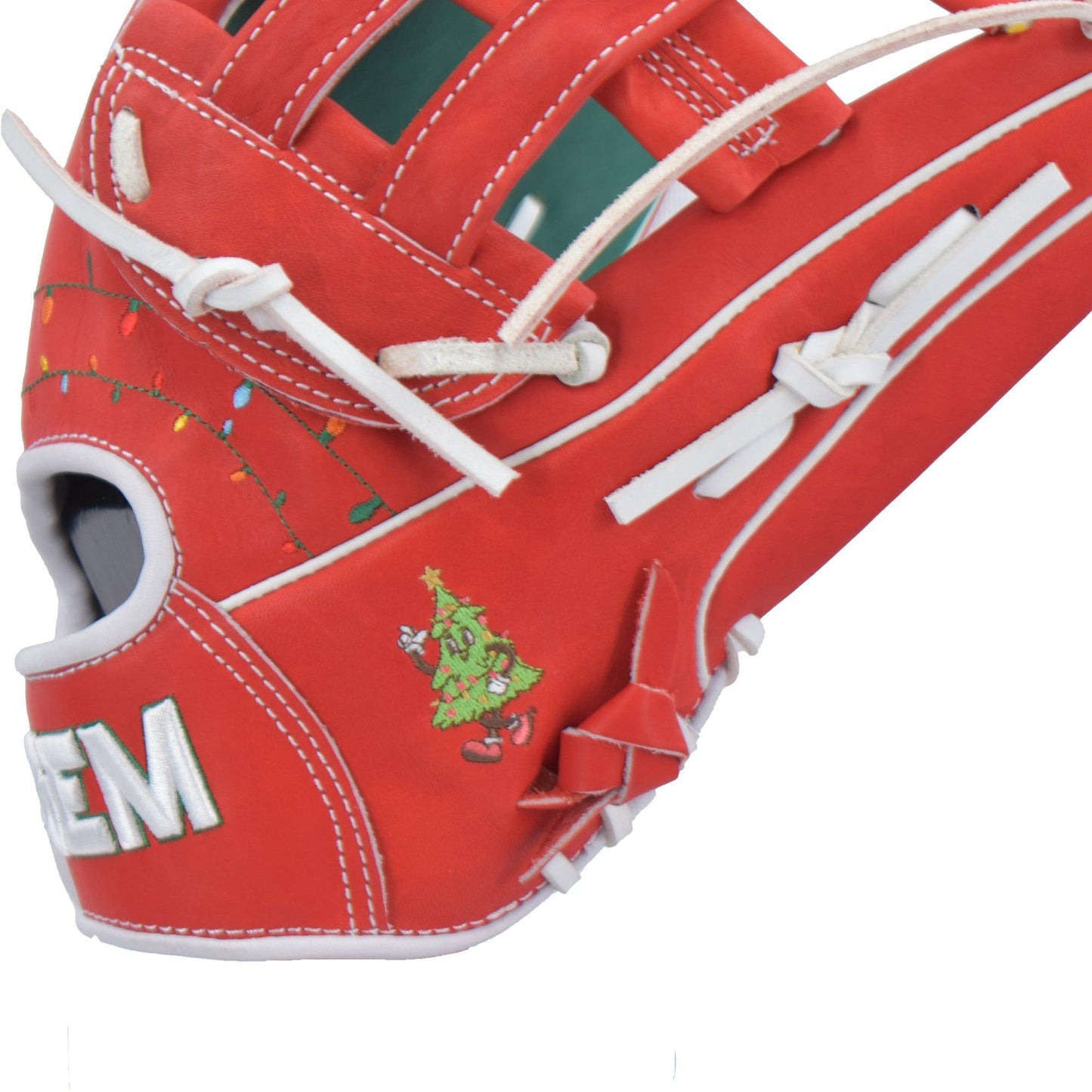 Gem Gloves Softball Fielding Glove - GEM038 Holly Jolly – Product View | Smash It Sports | leather, kip, pro