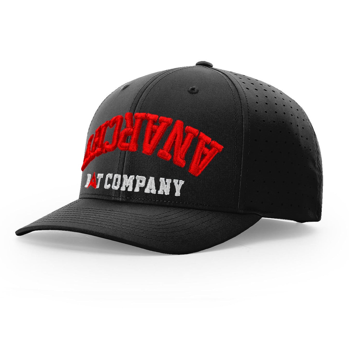 Anarchy R632 Snapback Hat - Black/Red