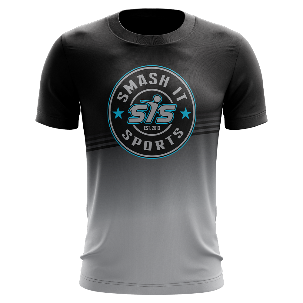 Smash It Sports Short Sleeve Shirt - Emblem (Black/Charcoal/Carolina)