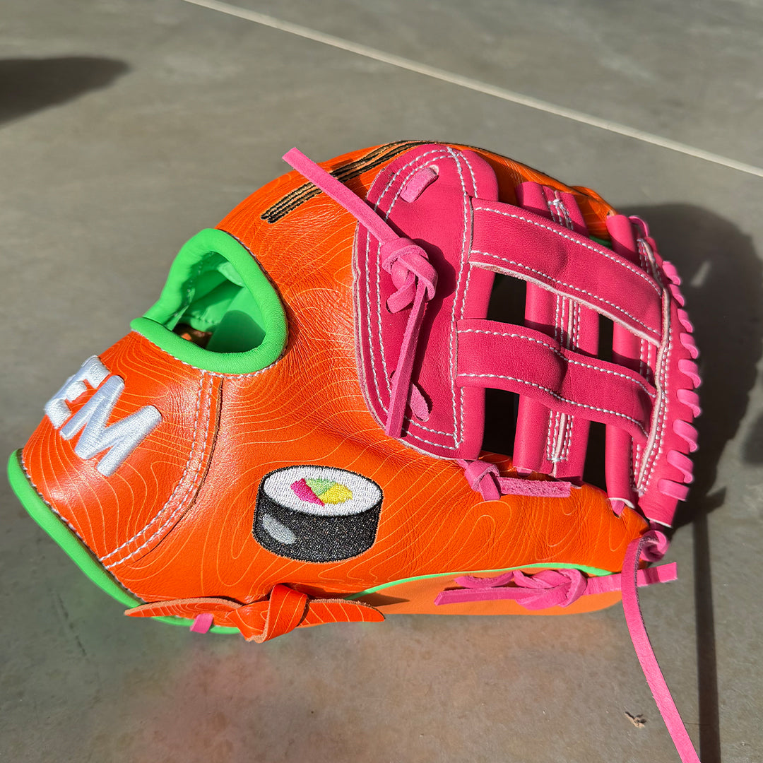 Gem Gloves Baseball Fielding Glove - GEM080 Tuna Roll – Product View | Smash It Sports | leather, kip, pro