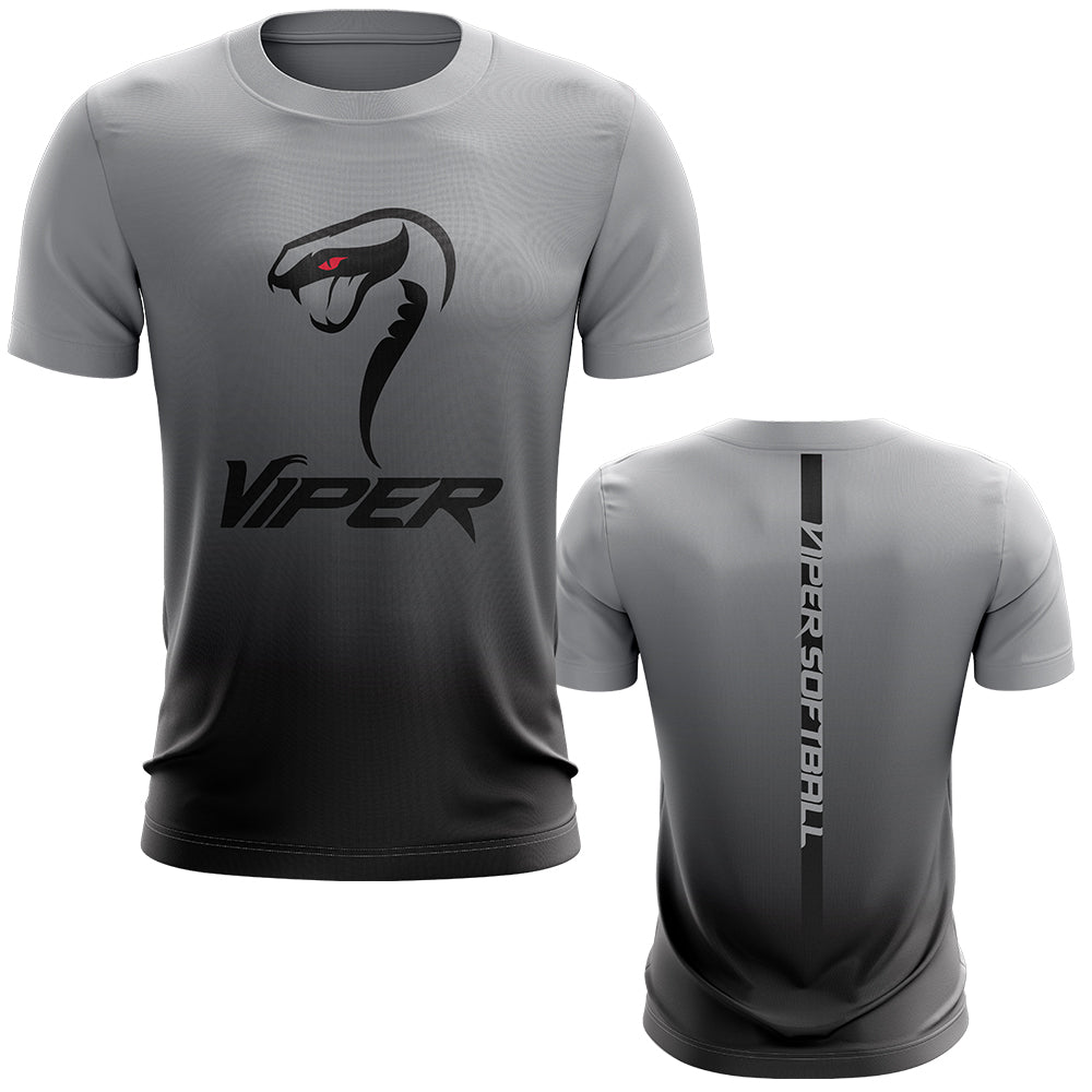 Viper Sports Short Sleeve Shirt - Fade (Black/Charcoal)