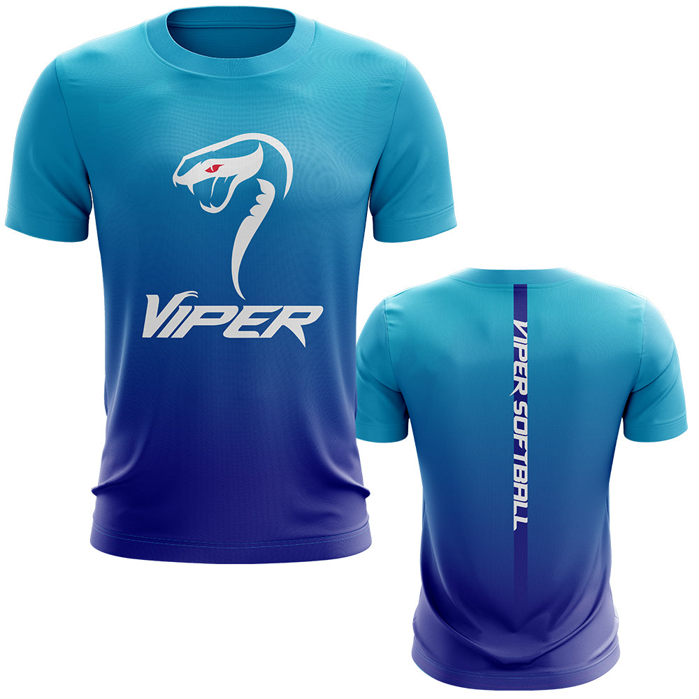 Viper Sports Short Sleeve Shirt - Fade (Blue/White)
