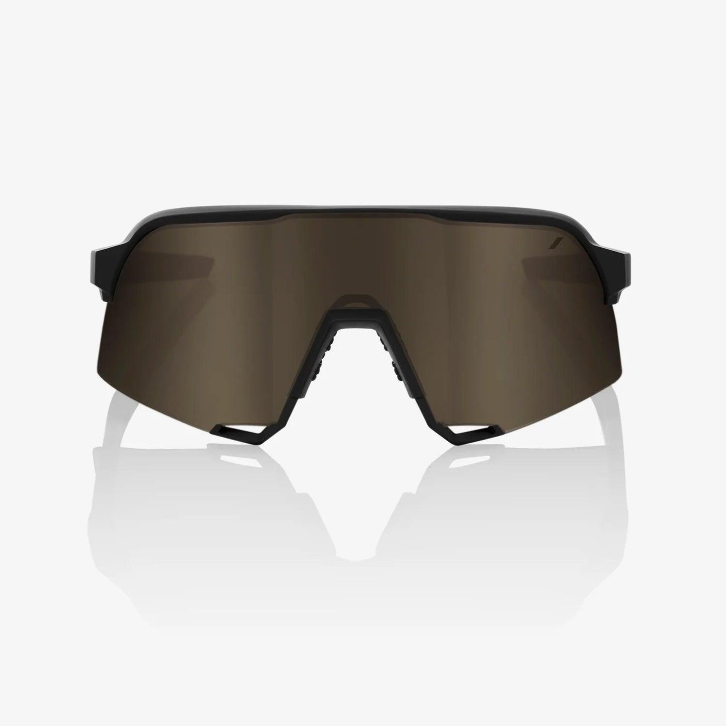 100 Percent Sunglasses - S3 - Soft Tact Black - Soft Gold Mirror Lens - Smash It Sports