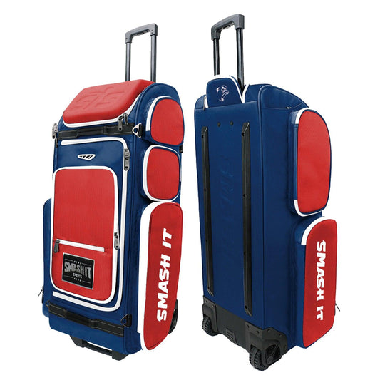 2025 Smash Ops Guerrilla V4 Roller Bag - Red/Navy - Smash It Sports