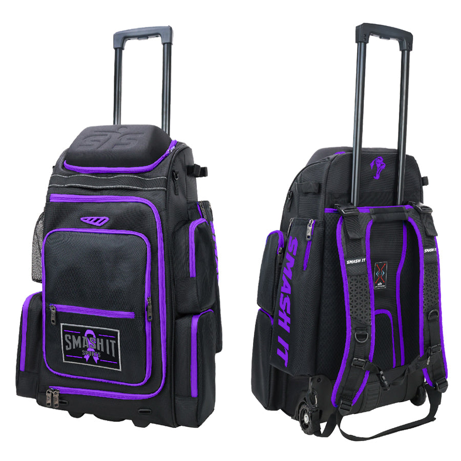 Smash Ops Lil’ Guerrilla Hybrid Roller/Bat Pack Bag - Purple Cancer Aw ...