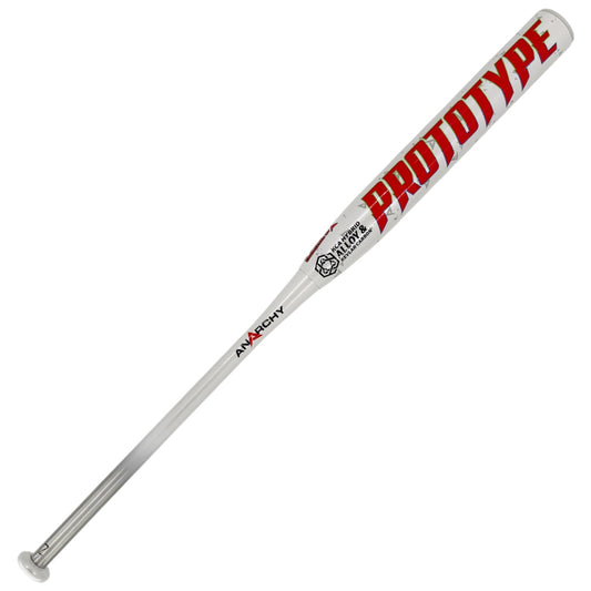 2026 Anarchy Prototype White .5oz End Loaded USSSA Slowpitch Softball Bat ASPTYP26U