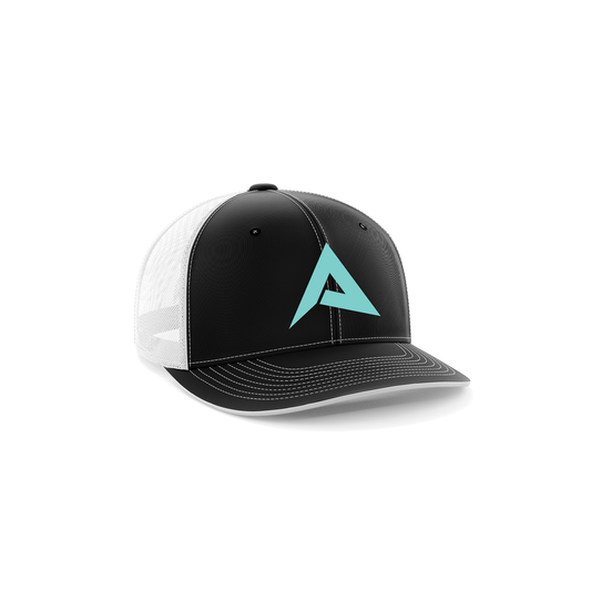 Anarchy 404M Performance Hat - New Logo - Black/White/Mint